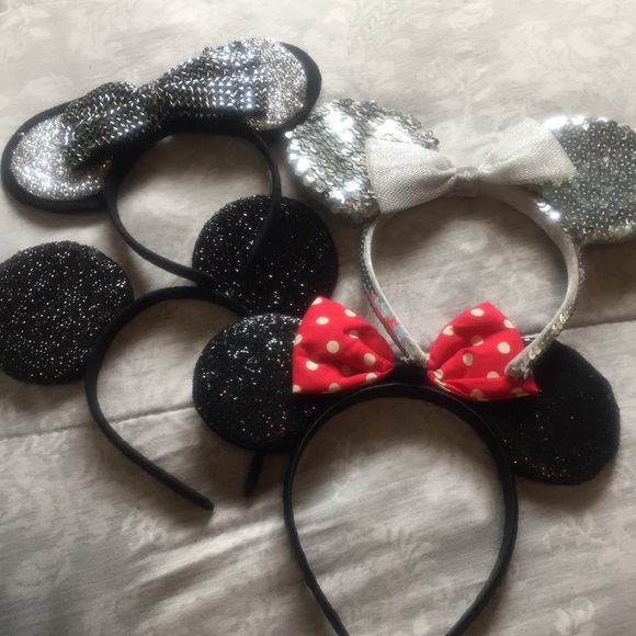 Set of 4 Minnie Mouse ears - Picture 2 of 6